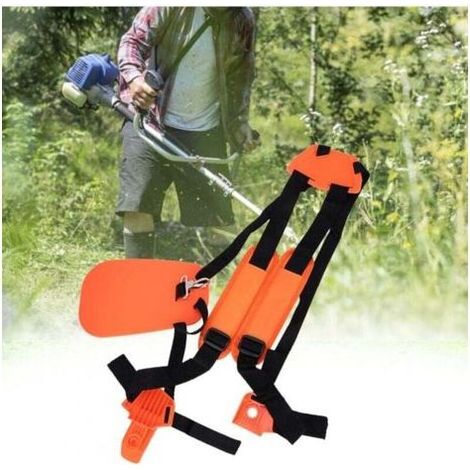 Bandoulière pour tondeuses à gazon, double bandoulière pour débroussailleuses, bandoulière en nylon pour tondeuses à gazon, compatible avec la plupart des modèles de coupe-bordures, dresse-bordures, d (1/4)