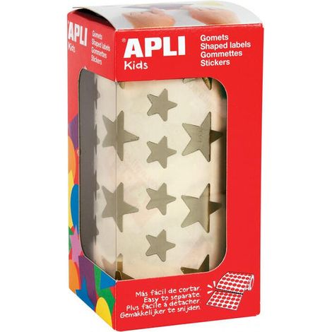 Gomets apli estrella oro rollo 2360 u