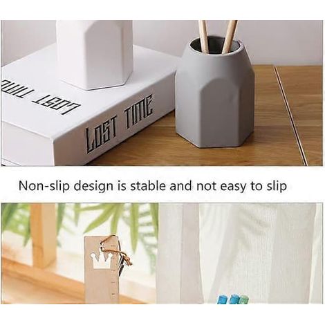 Porte-stylo créatif multifonctionnel en silicone, tube de rangement mignon et tendance pour pinceaux de maquillage, accessoires de rangement pour bureau d'étudiant (1/3)