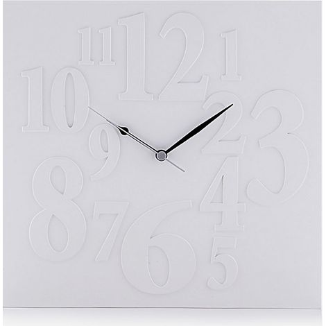 Moderne Wanduhr aus MDF Kairo - Weiß (1/3)