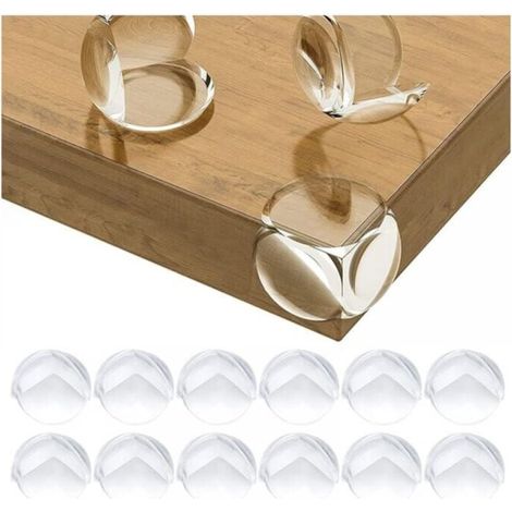 12 Pack Baby Table Corner Protectors - Baby Safe Corner Guards for Desks, Cribs, Fireplaces, Tables, Corners & Soft Edges + Safe Rounded Corners (1/5)