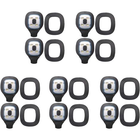 Lot de 10 lampes LED rechargeables USB pour bonnet, lampe frontale interchangeable pour bonnet à personnaliser pour hommes et femmes (1/5)
