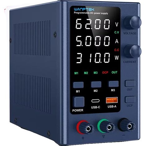 Fuente de alimentación de CC, control programable, pantalla de precisión, EPS 62V 5A 310W, enchufe EU-a de 220V (1/2)