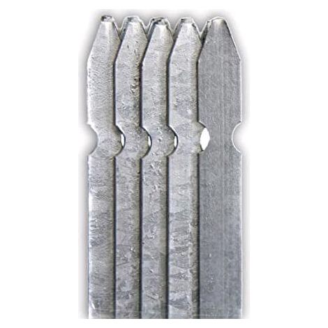 PALO PALETTO a T Altezza 250 cm in Acciaio ZINCATO 35X35X3,5 mm cf. 5 pz
