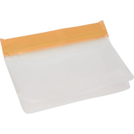 Große orangefarbene 3D-Aufbewahrungsbeutel, 22 x 20 x 5 cm, für Obst und Gemüse, halbtransparente, mattierte Oberfläche, 4er-Packung (1/5)
