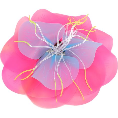 Plantes aquatiques artificielles pour aquarium, décoration, aménagement paysager, lotus multicolore, nénuphar rouge (1/5)