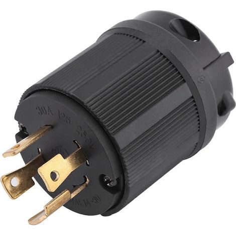 Connecteur de prise électrique à verrouillage par rotation NEMA L14-30P 30A 125V-250V à 4 fils (1/4)