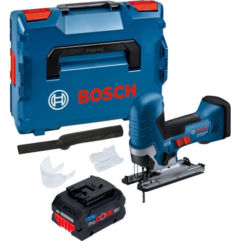Bosch GST 18V-125 S Professional Scie sauteuse sans fil 18 V 125 mm Brushless + 1x batterie ProCORE 8,0 Ah + L-Boxx - sans chargeur