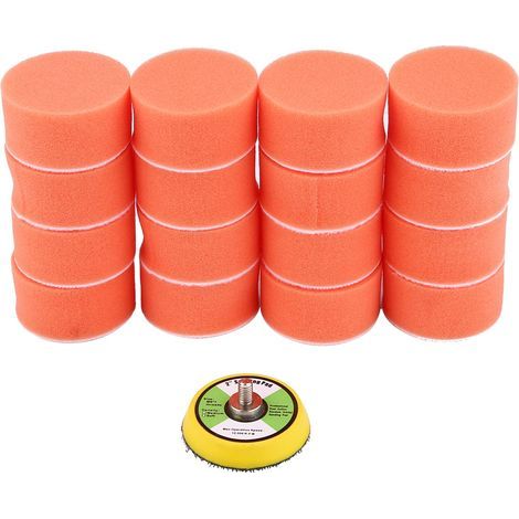 Set mit 17 Autopolierschwämmen (2 Zoll), geeignet zum Polieren, Schleifen und Wachsen von Autos (1/5)