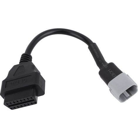 Connecteur OBD2 6 broches adaptable Suzuki GSX-R 1000, 1000R, 125 - Faisceau de diagnostic remplacement, prise femelle, couleur noire. (1/5)