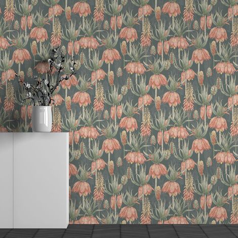 Papier peint panoramique - Motif Fleurs - 260 cm x 163 cm (1/3)