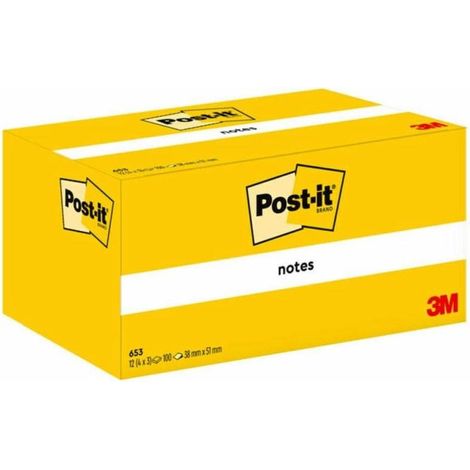 Post-It 7100296172 pouch autoadesiva Rettangolo Giallo 100 fogli Autoadesivo (1/4)