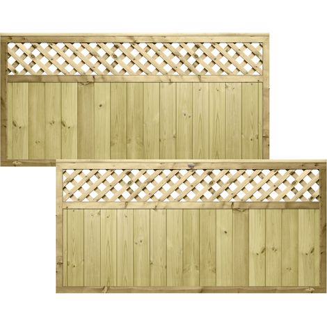 6FTx3FT Premier Diamond Trellis Top PGS URBAN Range Fence Panel