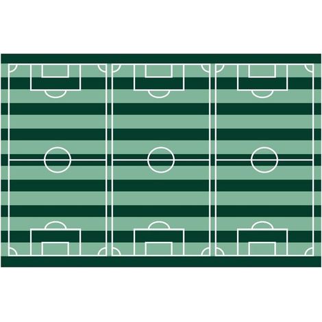Tovaglia in lamina con motivo campo da calcio, stadio e tema compleanno 120x180 cm