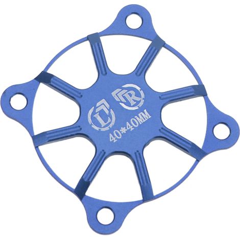 Cache de ventilateur de refroidissement RC 40x40mm en alliage d'aluminium, accessoire de protection pour moteur, bleu foncé (1/5)