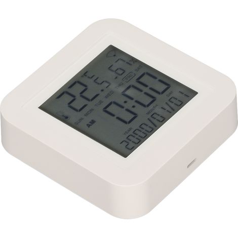 Intelligenter 2,4-GHz-WLAN-Temperatur- und Feuchtigkeitssensor mit drahtloser Fernbedienung für das Smartphone, ideal für Kinderzimmer, Gewächshaus oder Büro. (1/5)