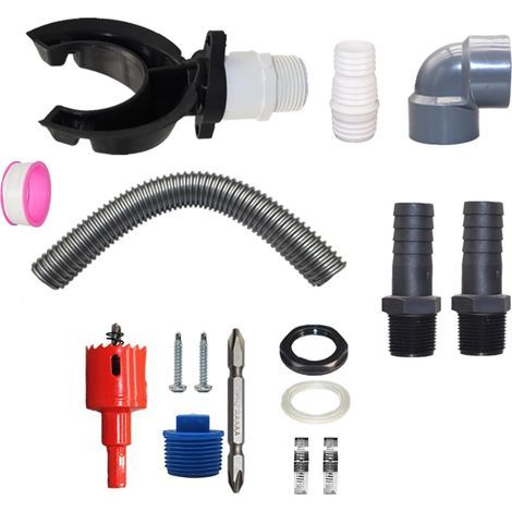 Récupérateur D'eau De Pluie - Pour Gouttière 70 À 110 Mm - Avec Tuyau 50 Cm - En Pvc Et Caoutchouc - Kit Complet ×1 (1/5)