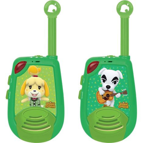 Lexibook, Animal Crossing, Walkie-Talkie Digitale per Bambini, Portata di Trasmissione 2 km, Funzione Luce Morse, Clip da Cintura per Il Trasporto, Funzionamento a Batteria, Verde, TW25AC (1/5)