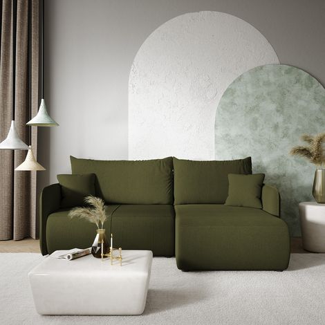 3-Sitzer-Wende-Ecksofa mit Truhe Claudio Grün (1/5)