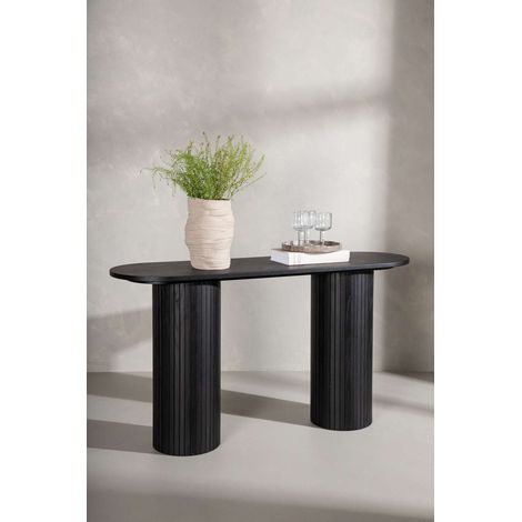Bianca console 40x130cm noir.