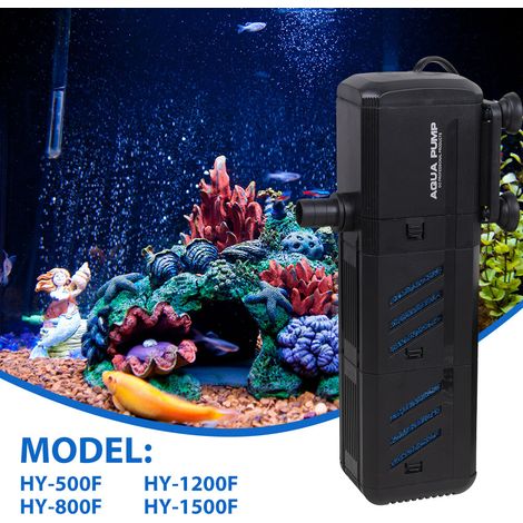 FLITI 4-in-1 Aquarium Filtration Pump, ABS, 500L/H, 6W (1/5)
