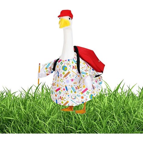 Outfits Hof Gänse Schulkostüm Gartendekoration 58 cm Statue