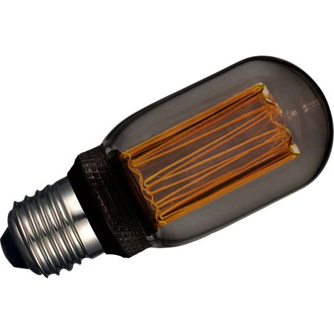 Bombilla Decorativa LED Tubular T45x147mm E27 4W 1800K Cristal Gris