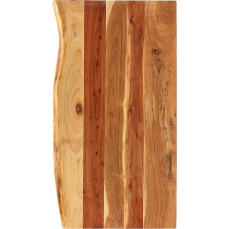 Dessus de meuble-lavabo de salle de bain Acacia 100x52x3,8 cm