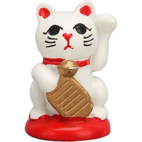 Ornements de chat porte-bonheur en résine, chat porte-bonheur japonais pour la décoration de table et de restaurant (1/5)