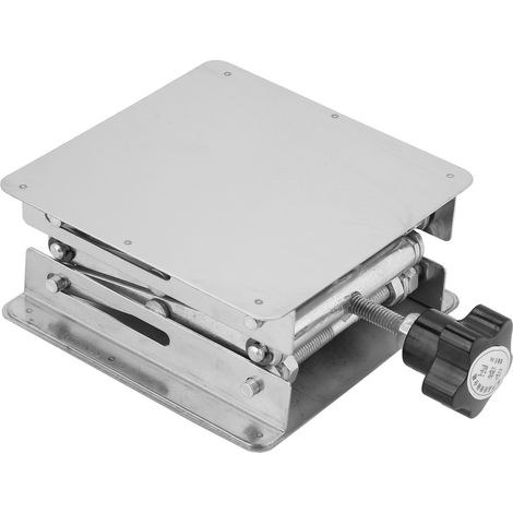 Plateforme élévatrice en acier inoxydable pour laboratoire, support de levage pour ciseaux, 100 x 100 mm (1/5)