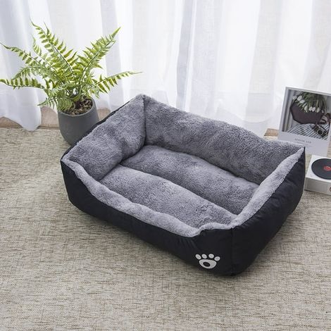 Coussin pour chien moyen 50x40 cm, lavable et respirant, sofa pour animal de compagnie orthopédique chauffant, forme rectangulaire confortable pour chien de taille moyenne (1/4)