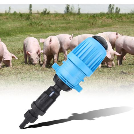 Dosierpumpe, Proportionalpumpe, Verdünner für Schweine- und Geflügelzuchtbetriebe, Streupumpe, Proportionalpumpe (hohes Verhältnis 6:1), überdimensioniert und überlastbar (Zubehörfarben zufällig)