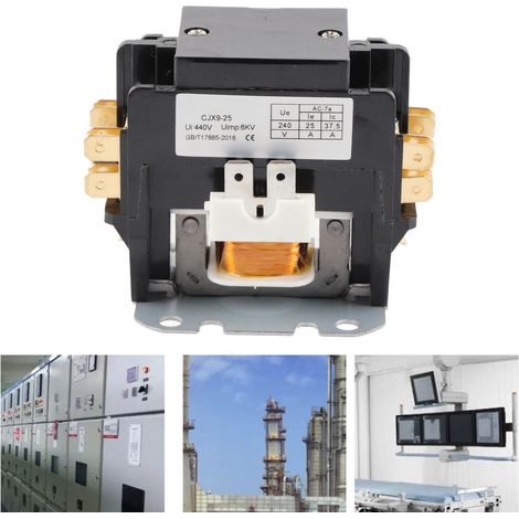 Contacteur de climatisation CJX9-25/2P 25A 240V (1/5)