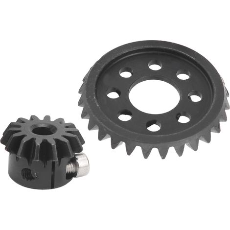 Pignon à alésage D 6mm et engrenage conique 2:1, kit de 2 pièces pour transmission, paire d'engrenages à denture droite, modèle 5204-0002-0001, usage mécanique. (1/5)