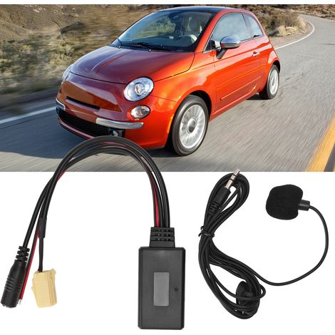 Microphone électronique pour voiture, kit mains libres radio, adaptateur d'entrée auxiliaire, câble audio auxiliaire Bluetooth, Fiat 500 2017+ (1/5)