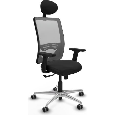 Silla de oficina piqueras y crespo Zulema gris aluminio cómoda (1/2)