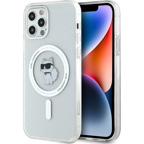 Coque rigide transparente Karl Lagerfeld KLHMP12MHFCCNOT pour iPhone 12/12 Pro 6,1 pouces, compatible IML Choupette MagSafe (1/5)