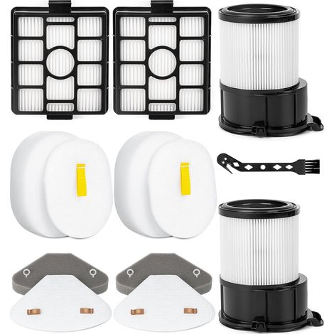 Ersatzteile kompatibel mit Shark PowerDetect Akku-Staubsauger IP3251EUT IP3225EUT IP3257EUT IP3251 IP3251C IP3252 IP3253EUT– Bürsten & Filter