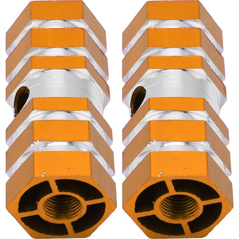 Set mit 2 robusten, tragbaren und rutschfesten Fahrradfußrasten, Mountainbike-Zubehör, gelb (1/5)