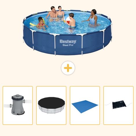 Bestway Bestway Steel Pro Ronde - 396x84 cm - 5-pièces S214 (1/5)