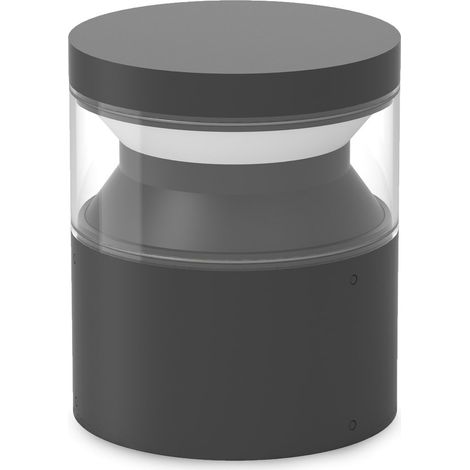 Ideal Lux Lampada da tavolo moderna Boeing 1 luce LED integrato IP65 nero metallo