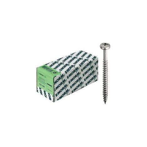 Vis agglo A2 en acier inoxydable, tete Pan, PZ 5,0x 60 E-NORMpro (Par 100)