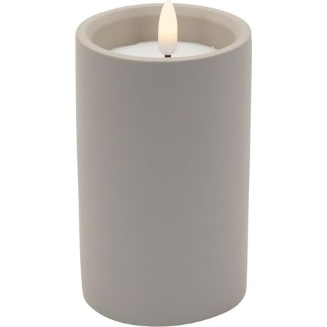 Mömax LED-Kerze Karen Greige max. 0,06 Watt