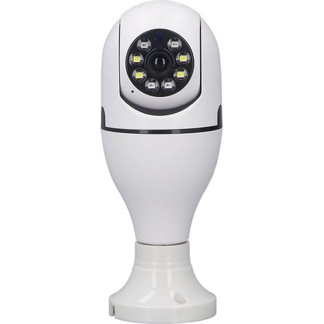 Caméra Ampoule Sans Fil 360° Suivi Automatique Enregistrement Intercom Bidirectionnel Vision Nocturne WiFi Caméra Sécurité 110-220V (1/5)
