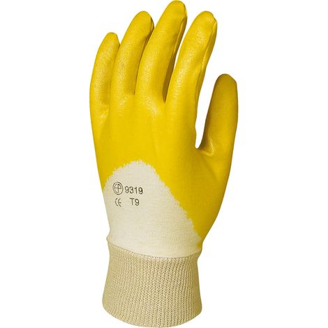 Pack mit 10 Paar ultra leichte Handhabungshandschuhe gelb - Standardmodell Größe 8 (1/2)