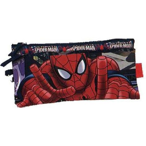 Bustina 2 Zip 3 Scomparti Spiderman X1