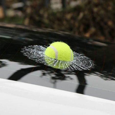 Autocollants 3D pour voiture avec des balles amusantes, autocollants pour vitres (1/5)