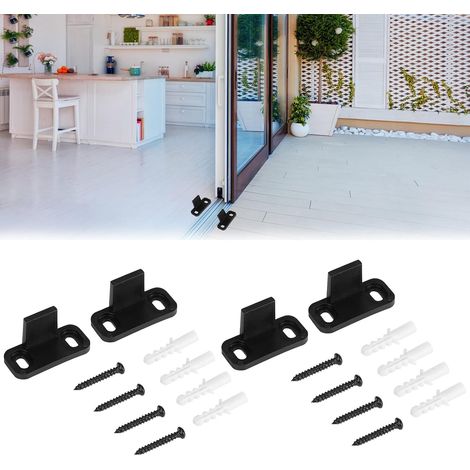 Guide de Plancher Porte Coulissante - Bas de Porte de Grange Coulissante pour Porte D'armoire en Bois (1/5)