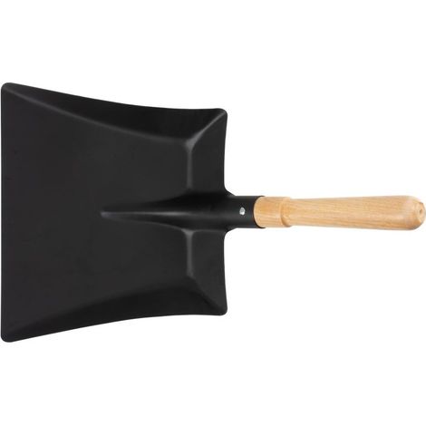 Kehrschaufel S532, schwarz, mit Holzgriff