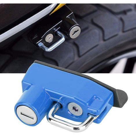 Diebstahlsicherer Helmschlosshaken passend für Ducati Scrambler 400/800 Modelle ab 2015, modifiziertes Motorrad (Blau) (1/5)